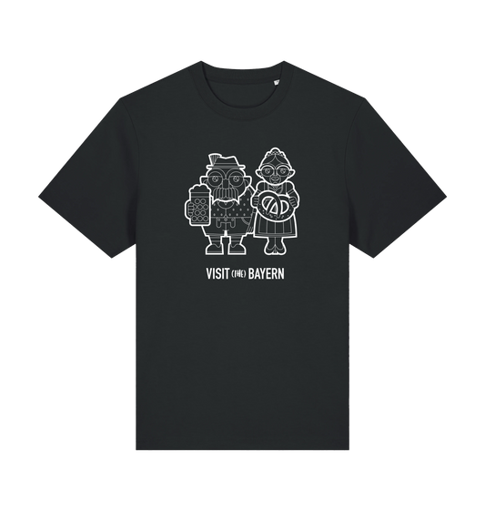 Black Printed T-shirt Front
