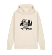 Oktoberfest München Unisex Hoodie - Illustration in Schwarz – Eco Heather
