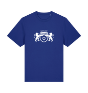 Worker Blue Printed T-shirt Front