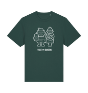 Glazed Green Printed T-shirt Front