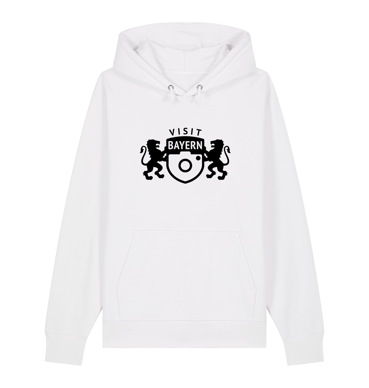 White Printed Sweater Front