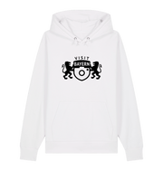 White Printed Sweater Front