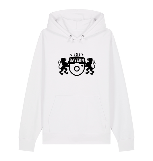 White Printed Sweater Front