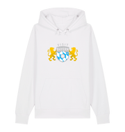 White Printed Sweater Front