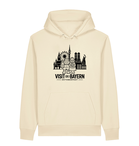 Oktoberfest München Unisex Hoodie - Illustration in Schwarz – Honey Paper