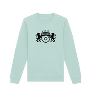 Caribbean Blue Printed Sweater Front