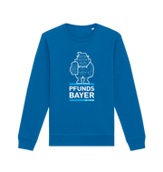 Royal Blue Printed Sweater Front