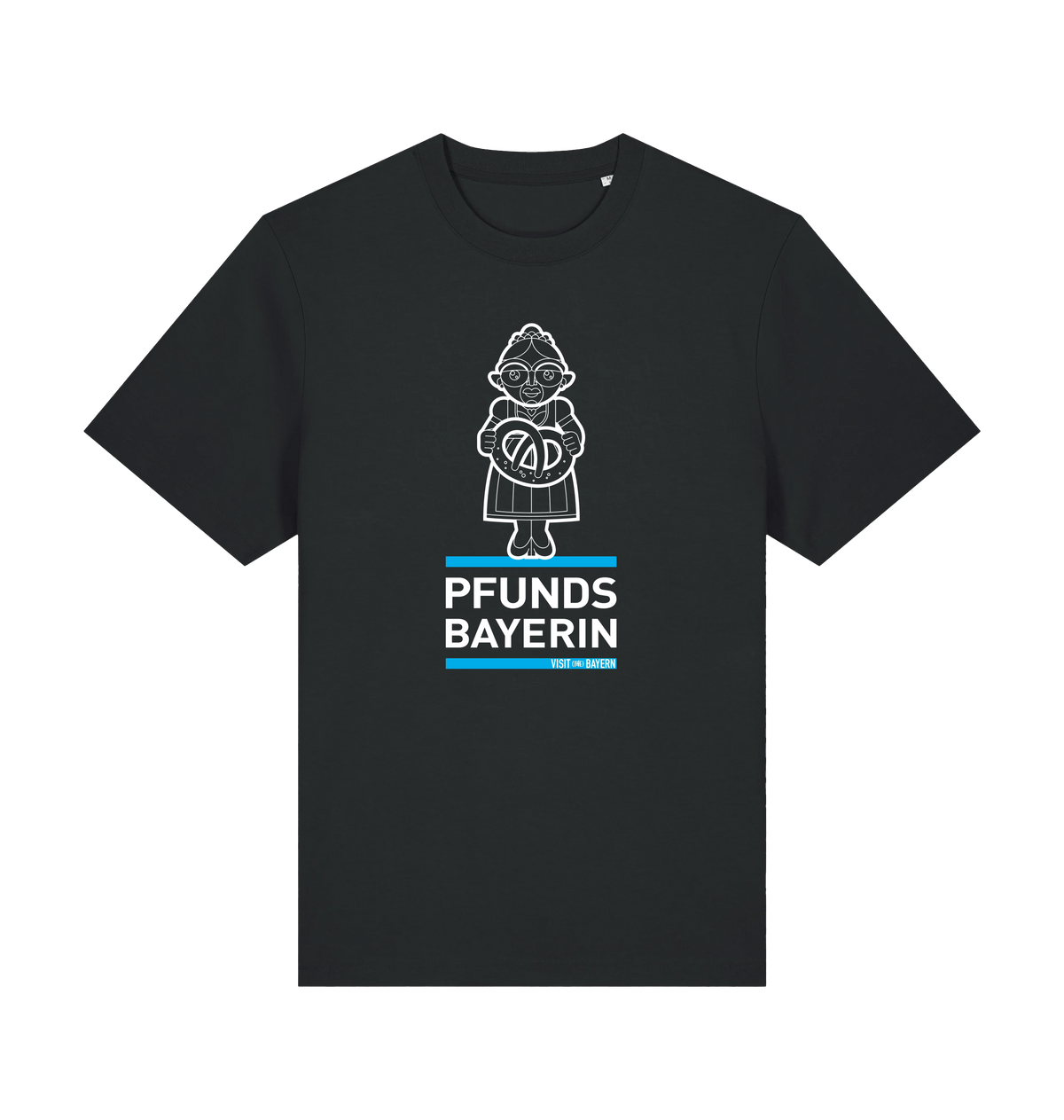 Black Printed T-shirt Front