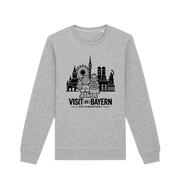 Oktoberfest München Unisex Sweatshirt - Illustration in Schwarz – Heather Grey