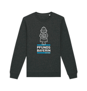 Dark Heather Grey Printed Sweater Front