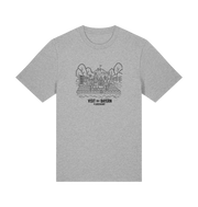 Heather Grey Printed T-shirt Front