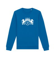 Royal Blue Printed Sweater Front
