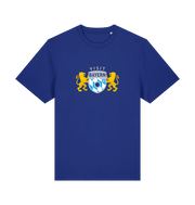 Worker Blue Printed T-shirt Front