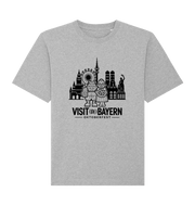 Oktoberfest München Unisex T-Shirt - Illustration in Weiß – Heather Grey
