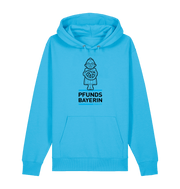 Aqua Blue Printed Sweater Front