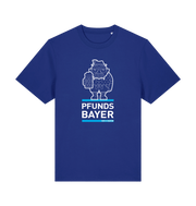 Worker Blue Printed T-shirt Front