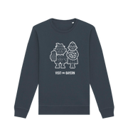 India Ink Grey Printed Sweater Front