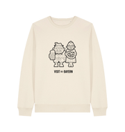 Natural Raw Printed Sweater Front
