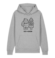 Heather Grey Printed Sweater Front