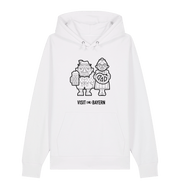 White Printed Sweater Front
