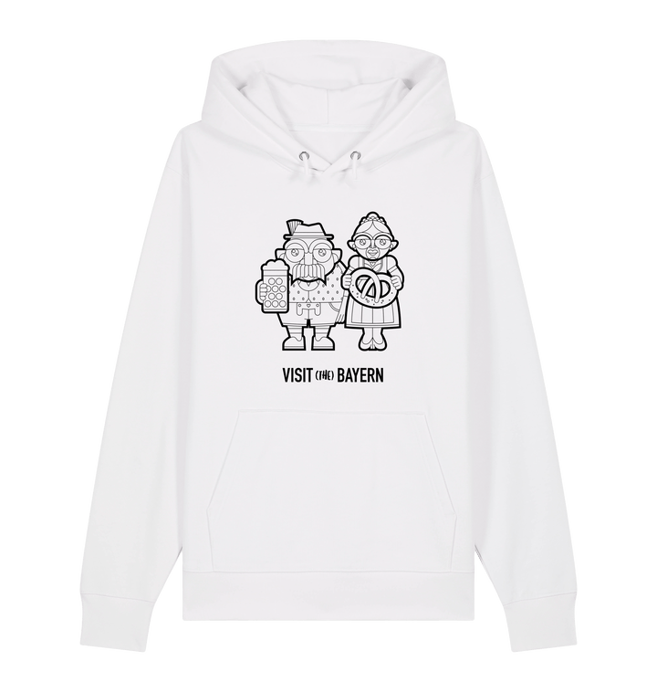 Bayern Unisex Hoodie Visit(the)Bayern | Bua & Madl– Illustration in Schwarz