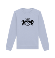 Serene Blue Printed Sweater Front