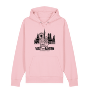 Oktoberfest München Unisex Hoodie - Illustration in Schwarz – Cotton Pink