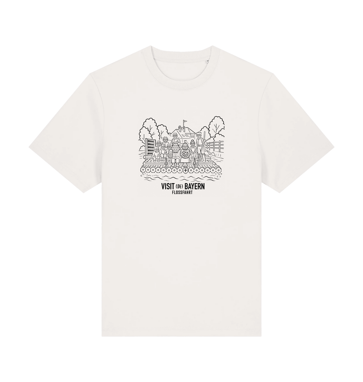 Off White Printed T-shirt Front