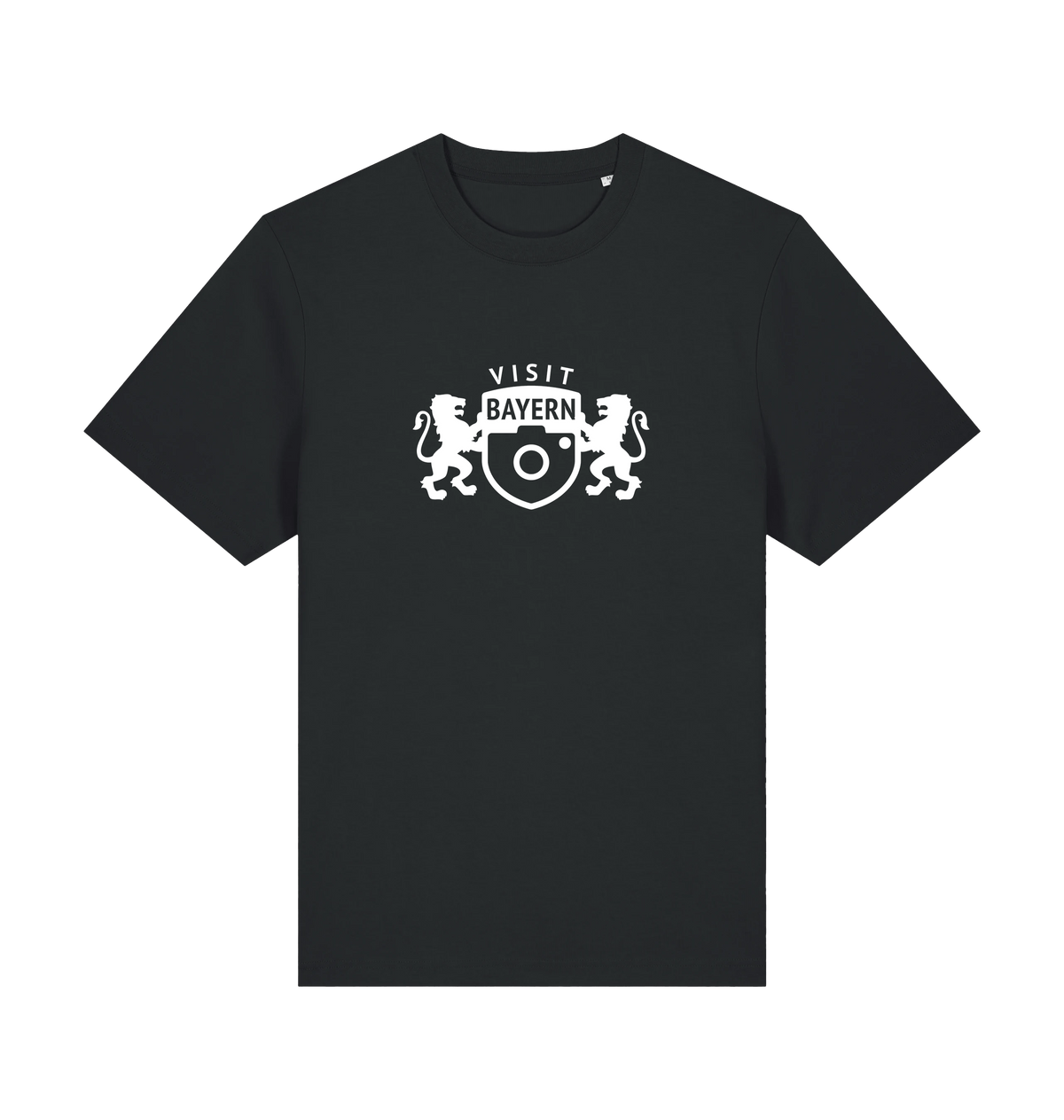 Black Printed T-shirt Front