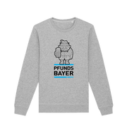 Heather Grey Printed Sweater Front