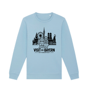 Oktoberfest München Unisex Sweatshirt - Illustration in Schwarz – Sky Blue