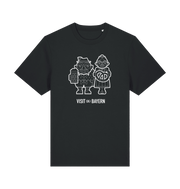 Black Printed T-shirt Front