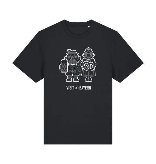 Black Printed T-shirt Front