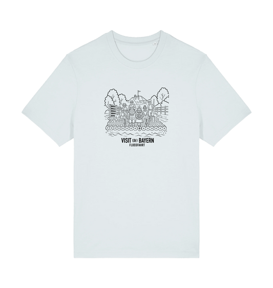 Blue Ice Printed T-shirt Front