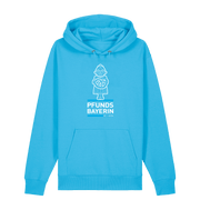 Aqua Blue Printed Sweater Front