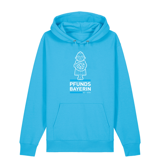 Aqua Blue Printed Sweater Front