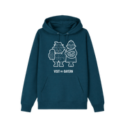 deep teal Printed Sweater Front