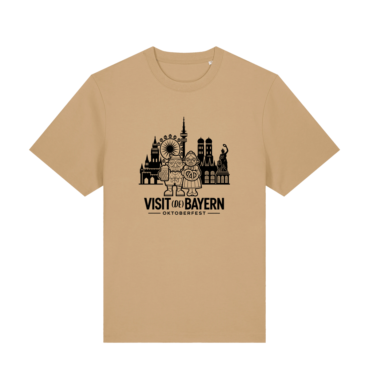 Wiesn Unisex-T-Shirt – Latte