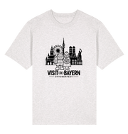 Oktoberfest München Unisex T-Shirt - Illustration in Weiß – Cool Heather Grey