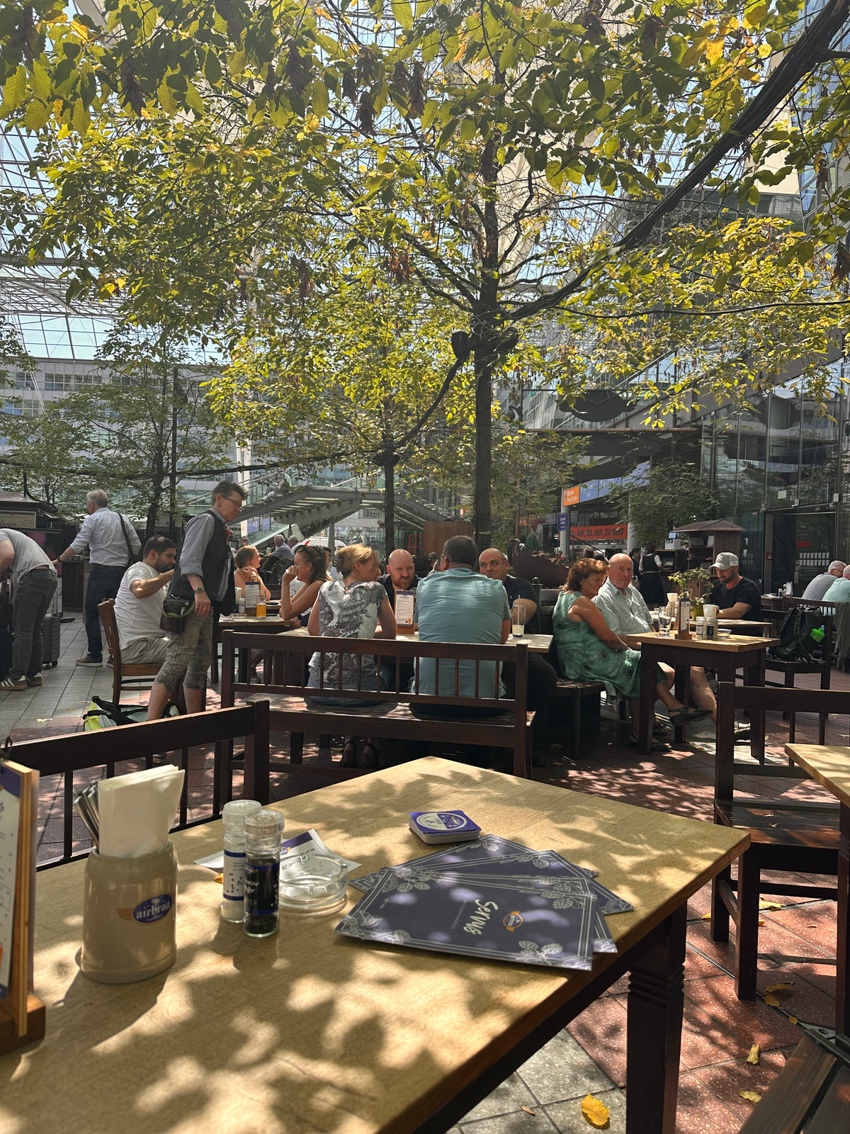 Airbräu Biergarten am Flughafen München