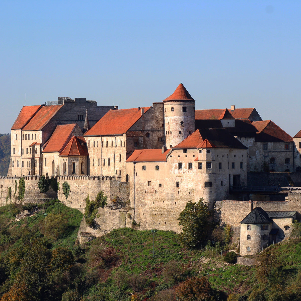 Die 1.051 Meter lange Burganlage von Burghausen