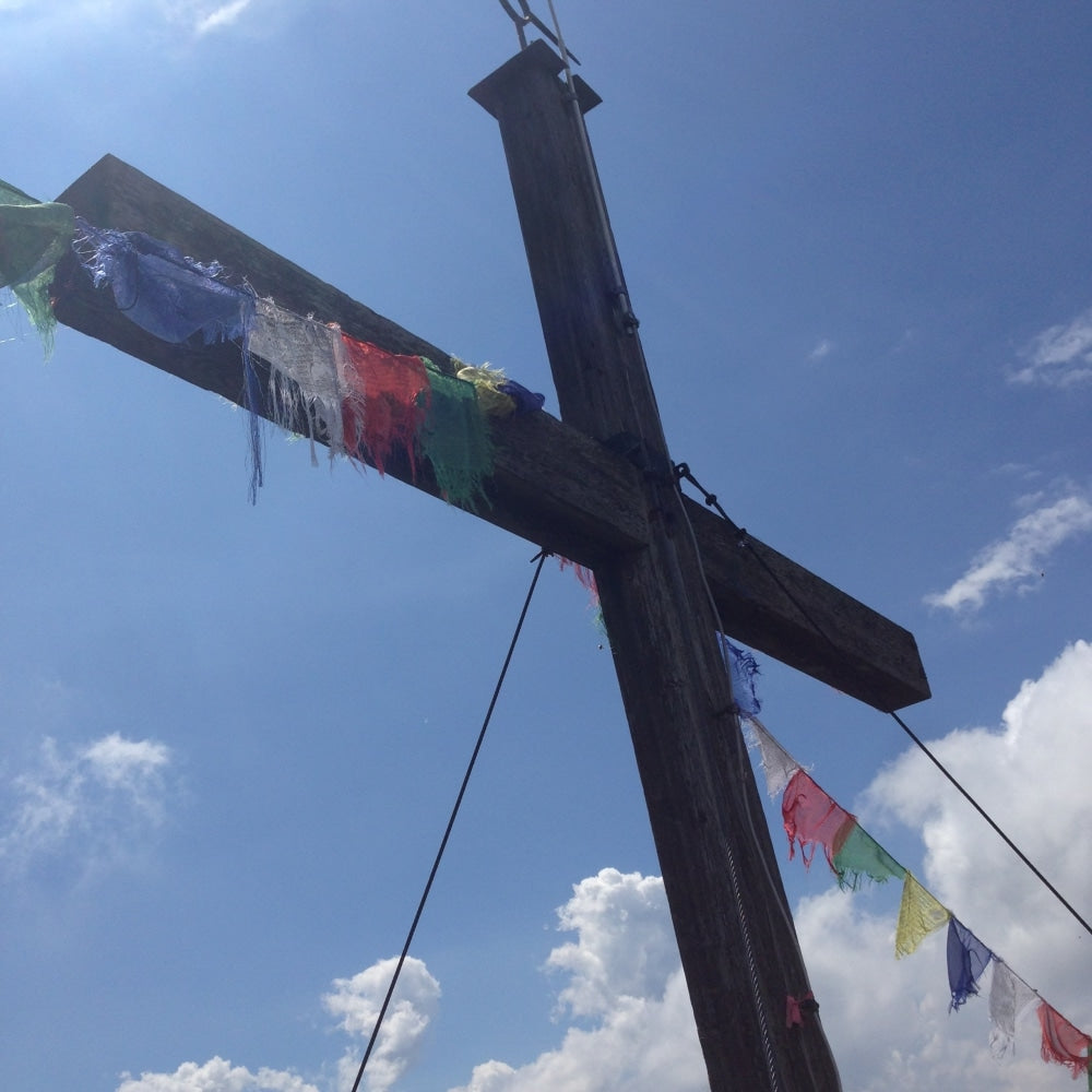 Spitzstein Gipfel mit Gipfelkreuz