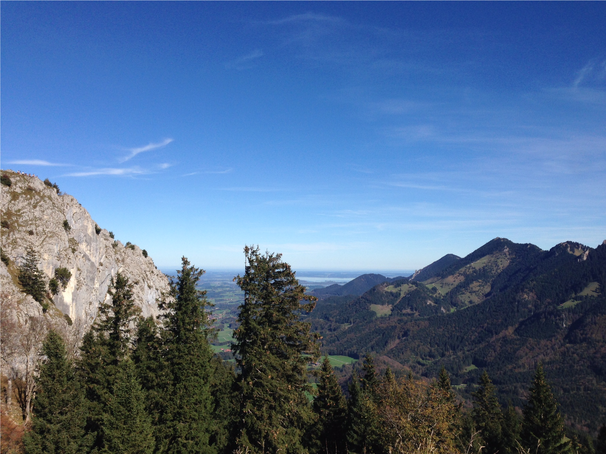 Heuberg Gipfel über den Daffnerwaldalmen