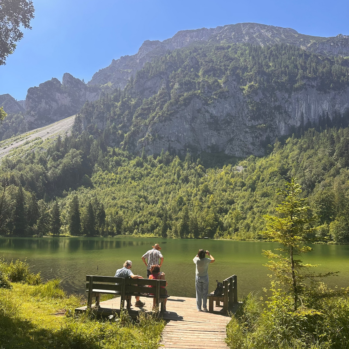 Frillensee mit Blick auf das Staufenmassiv