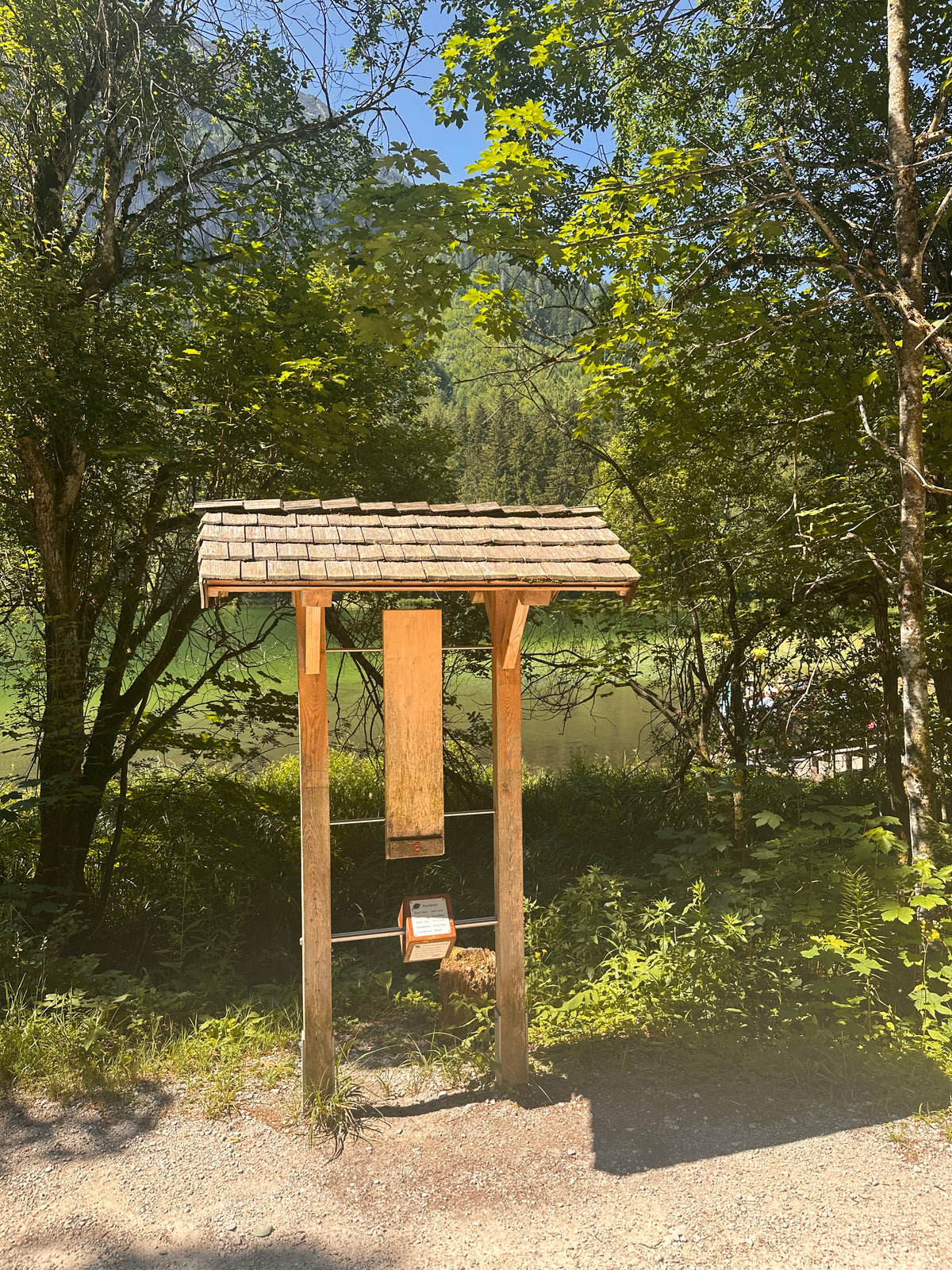 Bergwald-Erlebnispfad bei Inzell auf dem Weg zum Frillensee