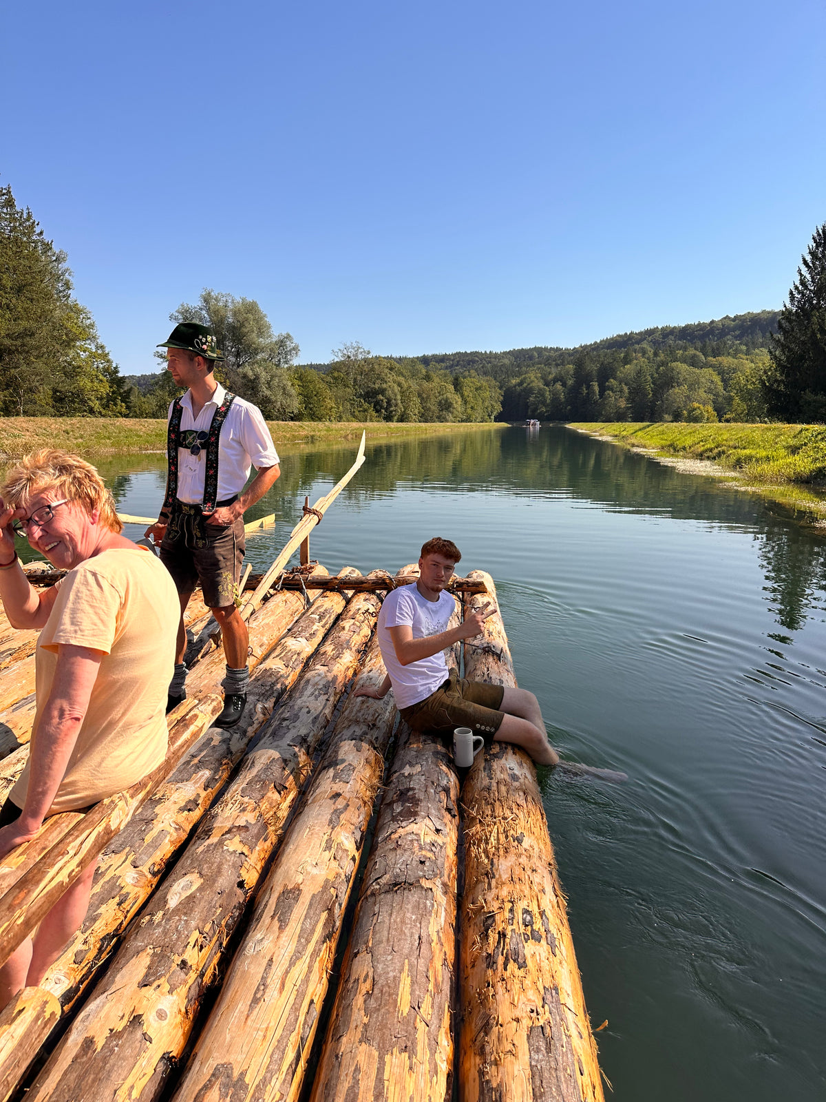 Isar-Werkkanal bei der Isarflossfahrt