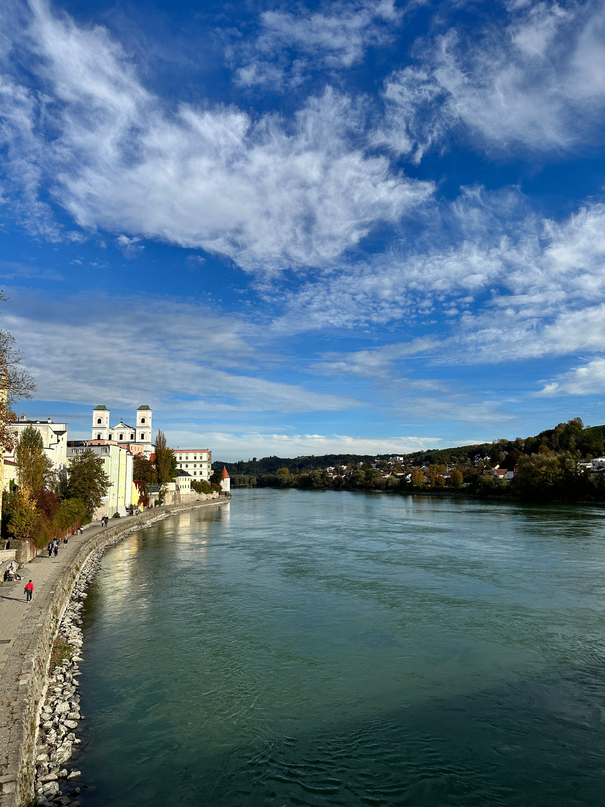Passau mit Donau, Inn und Ilz