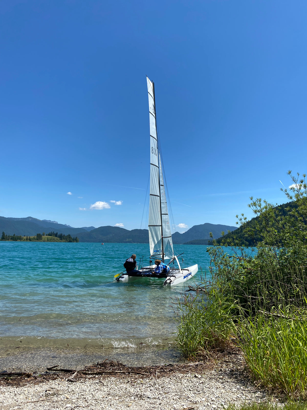 Baden, SUP, Segeln und Tauchen am Walchensee