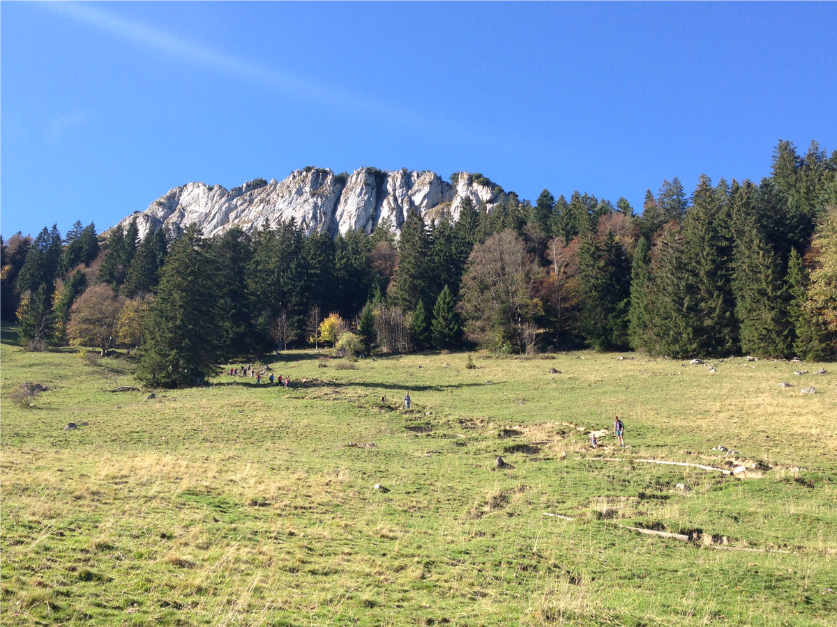 Heuberg Familienwanderung mit Kinderwagen am Samerberg