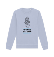 Serene Blue Printed Sweater Front